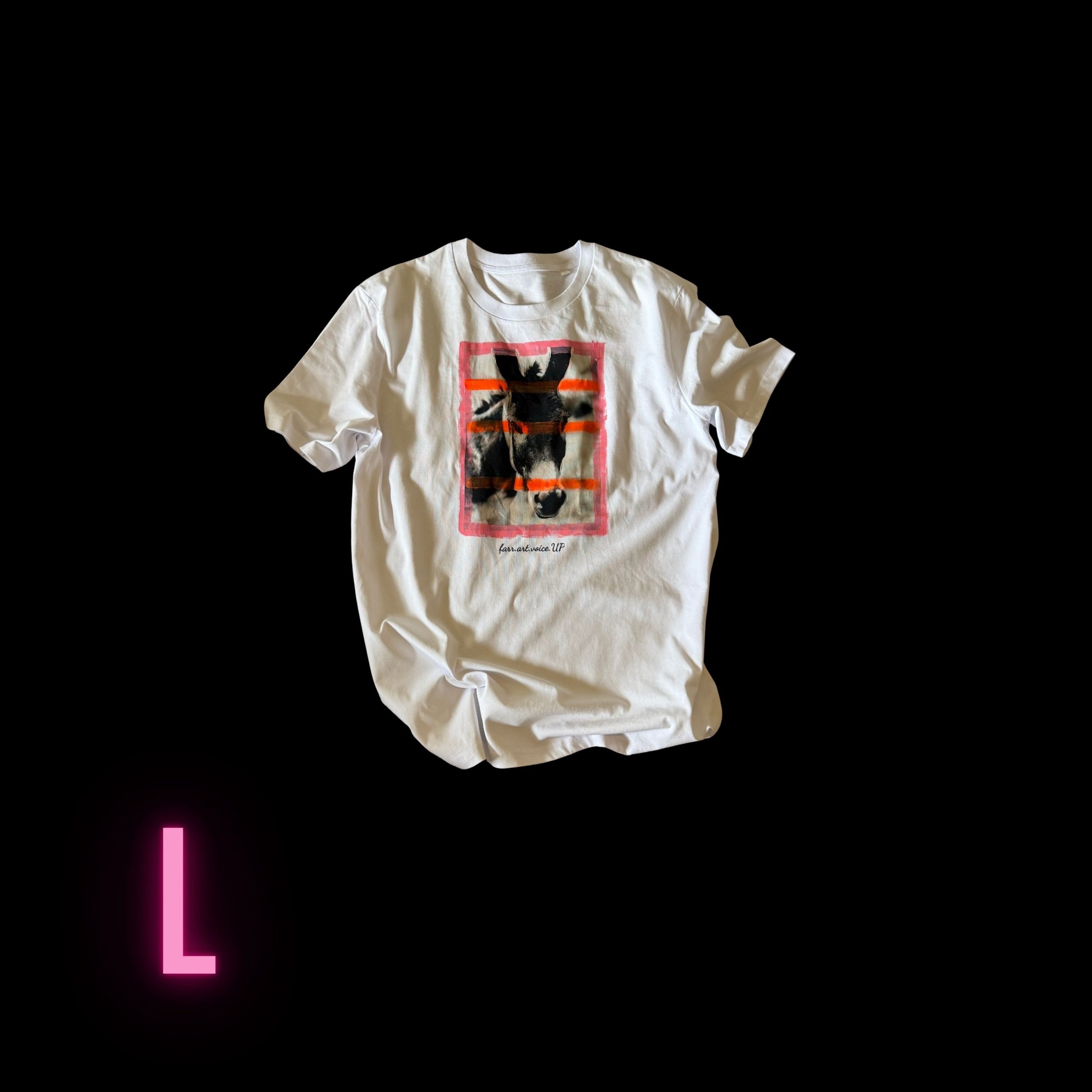 Größe L - Esel Oswald in rosa-orange - unisex