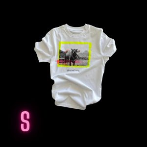 Größe S - Kuh Fanny in gelb-pink-orange - unisex