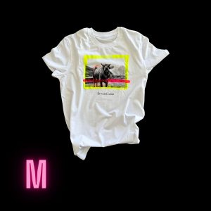 Größe M - Kuh Fanny in gelb-pink-orange - unisex