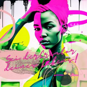 Print "Sei der Crestor deines Lebens" 50x50 cm