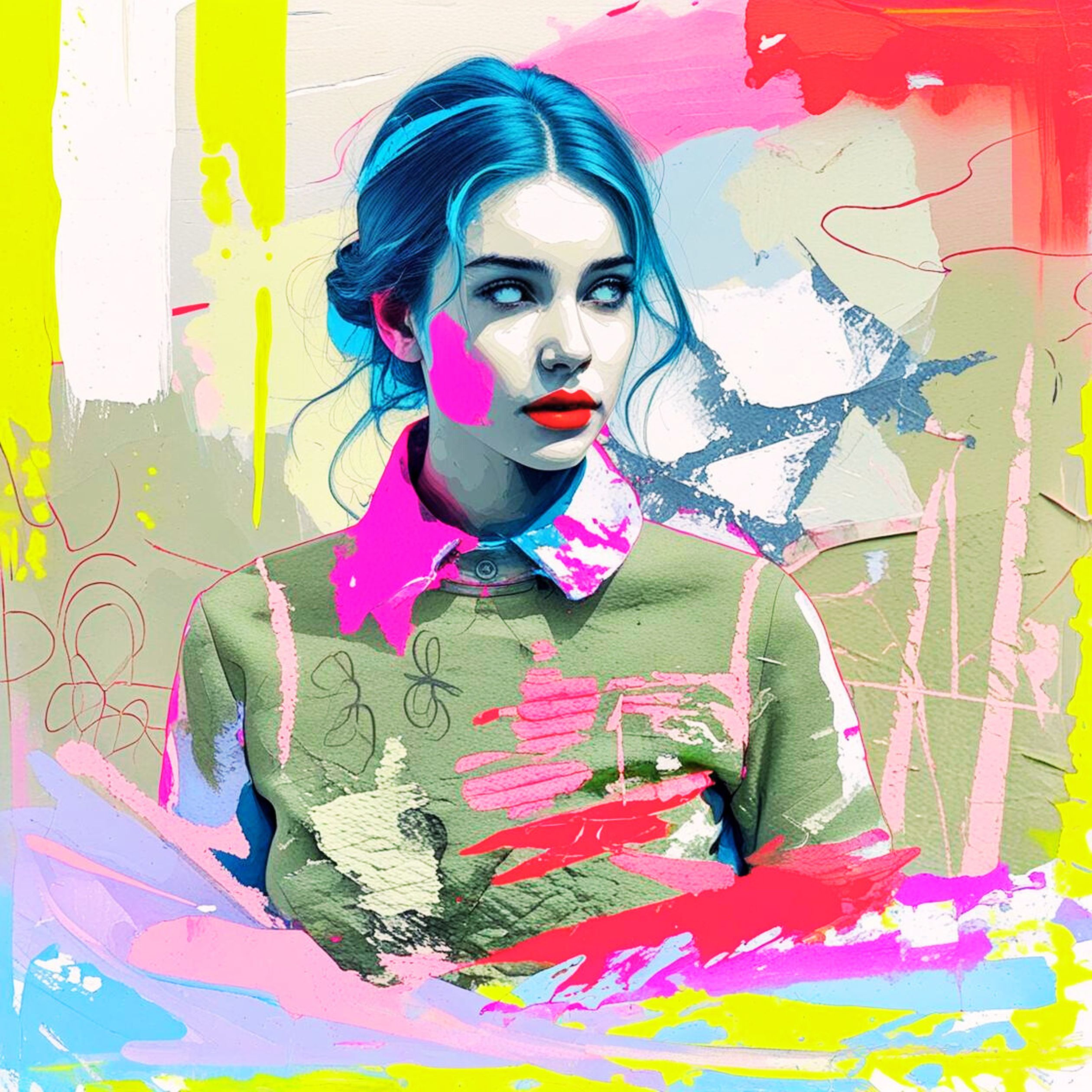 Print "Lemon Girl" 50x50 cm