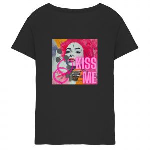Ladis V-Neck Shirt - "KISS ME"