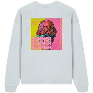 Organic Oversize Sweatshirt "SUMMER ICE" - Organic Oversize Sweatshirt