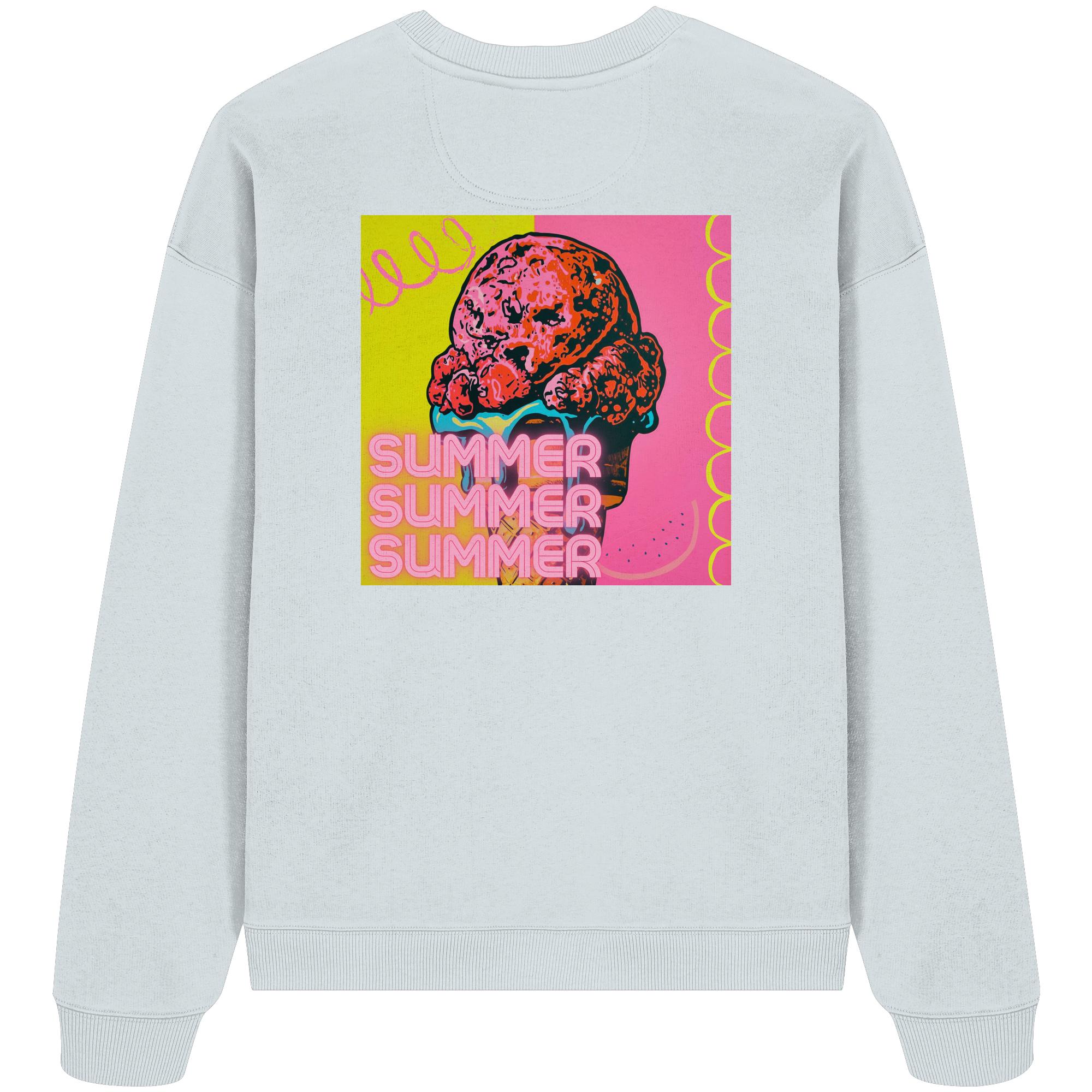 Organic Oversize Sweatshirt "SUMMER ICE" - Organic Oversize Sweatshirt