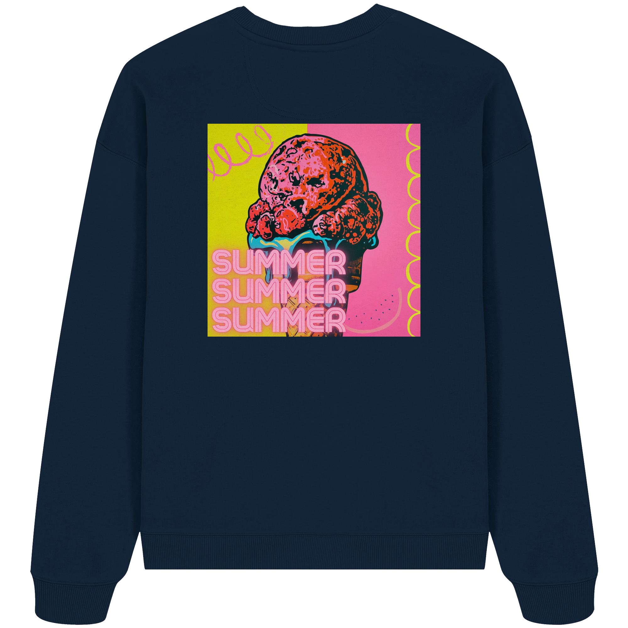 Organic Oversize Sweatshirt "SUMMER ICE" - Organic Oversize Sweatshirt – Bild 2