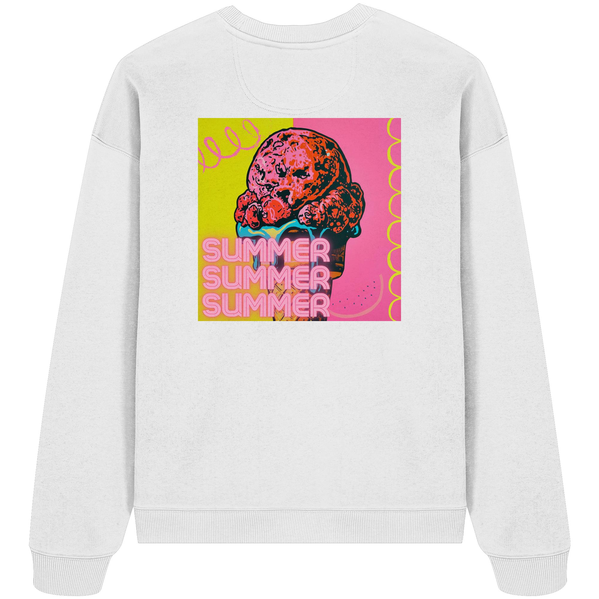 Organic Oversize Sweatshirt "SUMMER ICE" - Organic Oversize Sweatshirt – Bild 3
